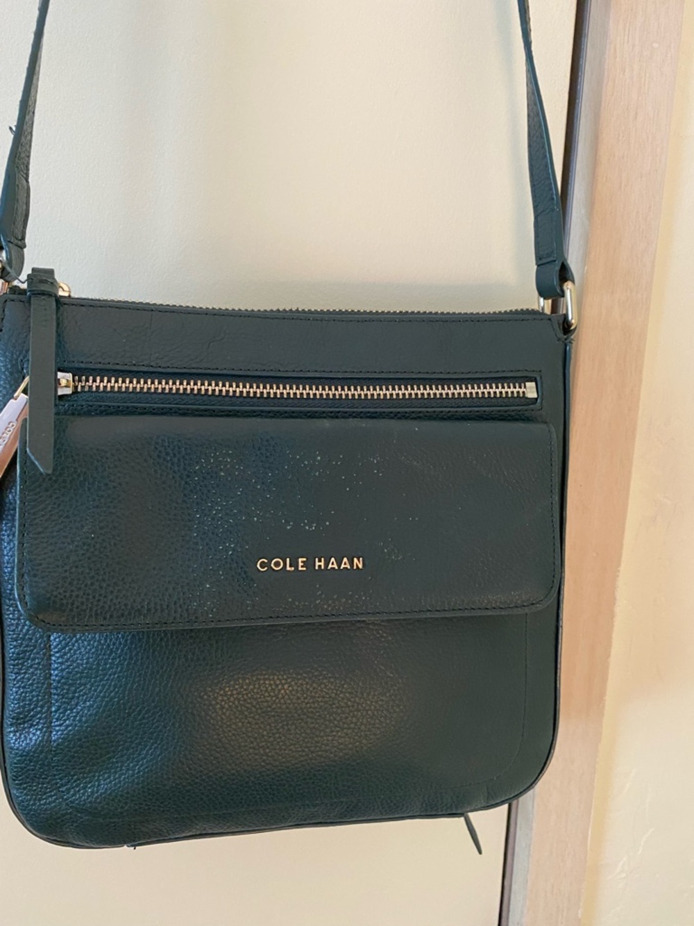 Cole Haan Black Leather Crossbody Bag